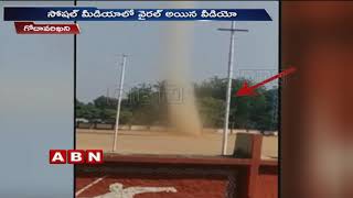 Tornado At Singareni Playground in Godavarikhani Peddapalli District | ABN Telugu