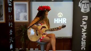 Alicia Ika singing for rapa nui TV program \