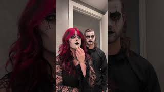 Finally got Him in Goth Makeup👀 @itsjustshepherd1 #goth #tradgoth #tradgothmakeup #gothgirl
