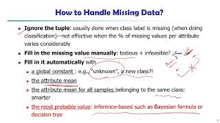 Lecture 3 : Data Preprocessing