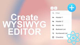 Create you own WYSIWYG Editor using EditorJS | React