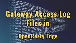 Configuring gateway access log files in OpenResty Edge