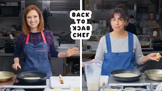 Ellie Kemper Tries to Keep Up with a Professional Chef | Back-to-Back Chef | Bon