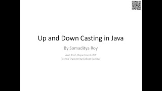 Up-casting and Down-casting in Java (Part-2)