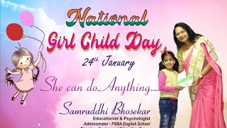 National Girl Child Day Speech- Save Girl Child- Women Empowerment