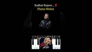 Kadhal Rojave | Roja | A.R. Rahman | Spb | Easy Piano Notes #KadhalRojave #PianoCover #PianoNotes