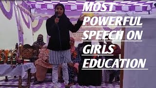 Speech on girls education 📖📕📚