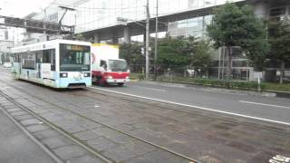 伊予鉄道モハ2100形電車　JR松山駅付近