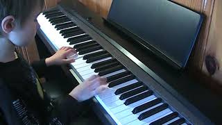 David, Age 7, Plays Rondino by Heinrich Friedrich Enckhausen