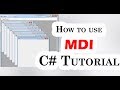 How To Use MDI C# Tutorial [Multiple Document Interface]