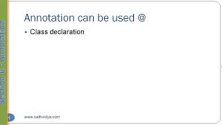 JAVA 6.2 | CUSTOM ANNOTATION EXAMPLE | JAVA TUTORIOLS
