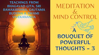 Meditation and Mind Control insights from Bhagavad Gita,Sri Ramakrishna,Buddha and Swami Vivekananda