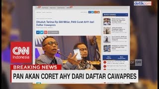 PAN Akan Coret AHY Dari Daftar Cawapres