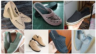 soo classy handmade crochet free patterns of shoes designs 2024