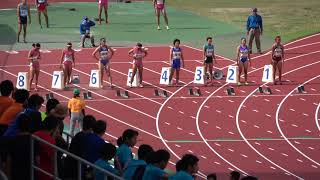 2018 国体最終選考会　少年女子A 100m  決勝