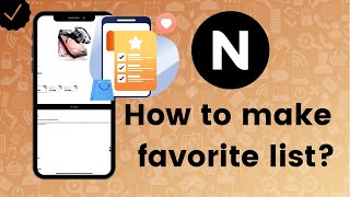 How to make a favorite list in Notino?