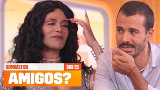 AMIGOS aqui fora? HATIANE pergunta se MATEUS e ViTORIA são realmente AMIGOS… 😱 | Bombástico | BBB25