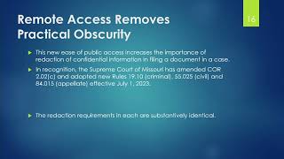 Expanded Remote Public Access FAQ - Remote access removes practical obscurity
