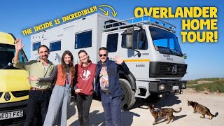 From FIRE TRUCK to OVERLANDER - OFF GRID tiny home TOUR! - Van Life PORTUGAL