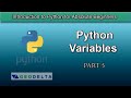 Lesson 5- Variables in Python