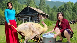 Roasted a 20-kg Giant Turkey on Salt in Ancient Village Style: An Unforgettable Experience