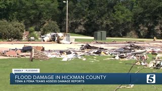 Flooding causes damage in Hickman County