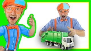 Compilation of Blippi Toys Videos | Garbage Trucks and more!