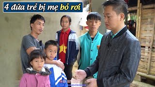 Rơi nước mắt nhìn 4 đứa trẻ bị mẹ bỏ rơi phó mặc GÀ TRỐNG nghèo tàn tật bệnh nặng