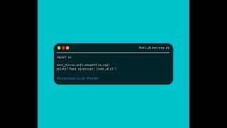 Python OS - Get location of root directory