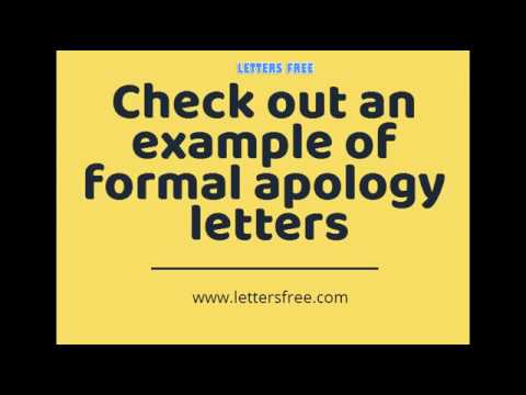 How to write a Apology Letter | Sample Apology Letter Format How to write a Apology Letter | Sample Apology Letter Format