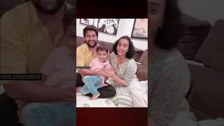 Hero Nani With Wife and Son at Home