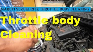 Maruti Ritz /Suzuki Splash Throttle body Cleaning DIY #throttlebody #marutiritz #suzuki