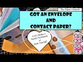 GOT AN ENVELOPE & CONTACT PAPER? How to Make a Small Notebook or Junk Journal! The Paper Outpost :)
