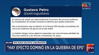El presidente Petro, reacciono a la liquidación de Sura | RTVC Noticias