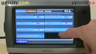 Sonar Settings in the Garmin GPSMap 720S Marine GPS