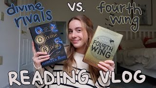 fourth wing or divine rivals?? (reading vlog) 📜🕯🏹