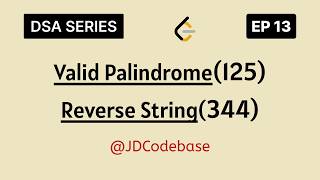 Two Pointer Pattern in JavaScript | Valid Palindrome & Reverse String | DSA Foundations