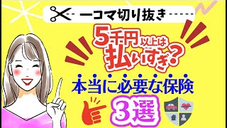 【5千円以上は払い過ぎ】本当に必要な民間保険３選｜※ほとんどの民間保険は不要です｜切り抜き