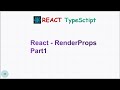 ReactJS - Tutorial - 25 -  Render Props Part1