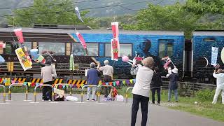 土讃線観光列車「志国土佐　時代（トキ）の夜明けの　ものがたり」2022.5.5　仁淀川橋梁