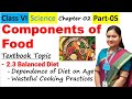 Components of Food (Part-5) / Balanced Diet / Class 6 Science / NCERT Science Class 6 Chapter 2