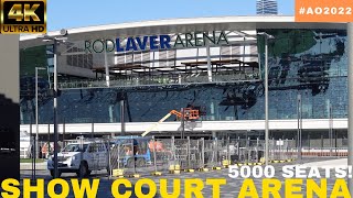 ⁴ᴷ Australian Open2022 NEW!! sunken ShowCourt Arena openair tennis stadium | Works underway