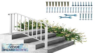 VEVOR Fit 3 or 4 Steps Outdoor Stair Railing Handrails for Outdoor Review