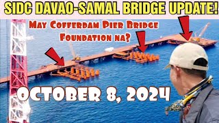 #latestupdate SIDC DAVAO-SAMAL BRIDGE CONSTRUCTION UPDATE MAY COFFERDAM PIER BRIDGE FOUNDATION NA?