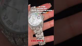 THE DEALS DON’T STOP !! EVERYDAY 💎💎💎🧊🧊ROLEX DATEJUST W/ PEARL DIAL @oscarstonenyc #icedout