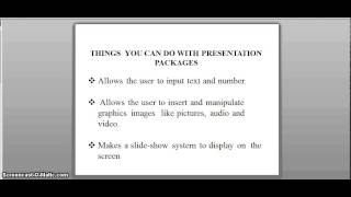 Introduction to presentation package