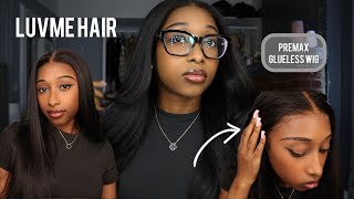 *SUPER BEGINNER FRIENDLY* LUVME PreMax Glueless Wig Review | Silky Straight 13x4 Pre EVERYTHING!