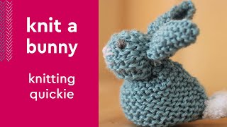 Easy Knitted Bunny Pattern • Knitting Quickie #studioknit #knittingpattern