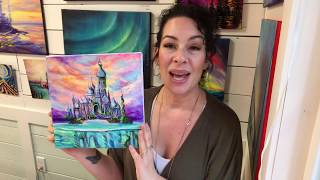 ACRYLIC PAINTING TUTORIAL/ STEP BY STEP/ REAL TIME/ CASTLE