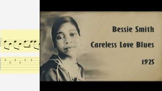 (Bessie Smith) Careless Love Blues | Fingerstyle TAB